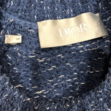 クリスチャン・ディオール Christian Dior ロゴニットセーター 293M645AT387 ブルー コットン  メンズ セーター