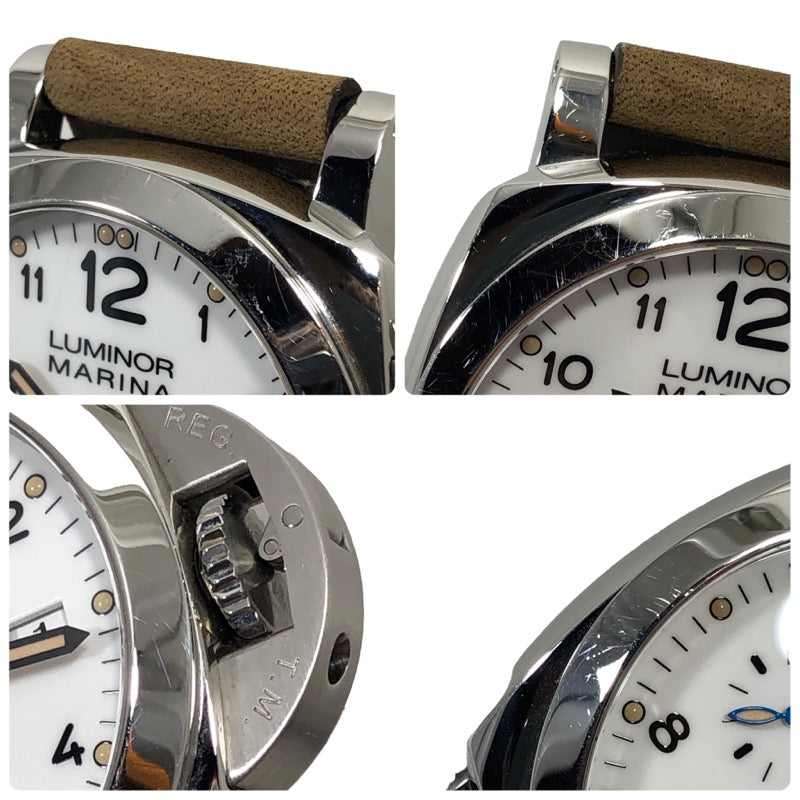 パネライ  ルミノールマリーナ1950 3デイズアッチャイオ PAM01499 SS/レザーストラップ  腕時計メンズ