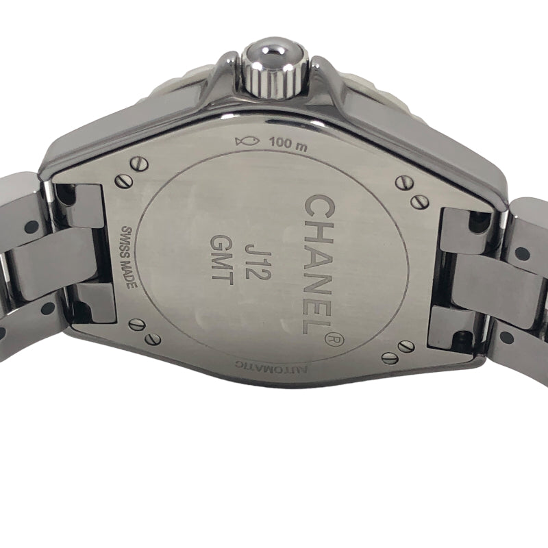 CHANEL シャネル J12 GMT 41mm H3099 100m防水 チタン セラミック グレー 文字盤 自動巻き メンズ【6ヶ月保証】【腕時計】