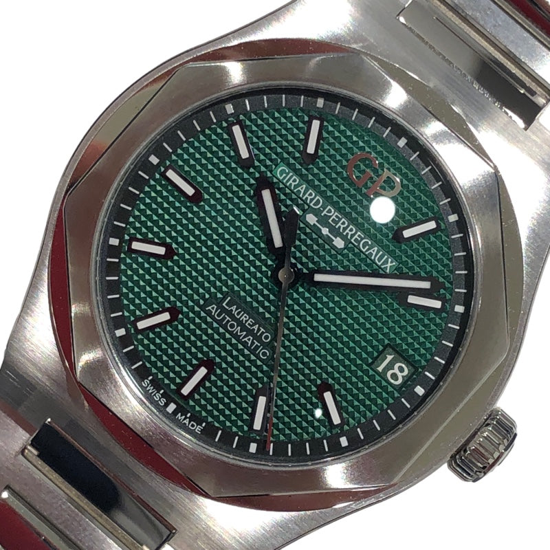 ジラール・ペルゴ GIRARD PERREGAUX ロレアート 81010-11-3153-1CM グリーン ss メンズ 腕時計