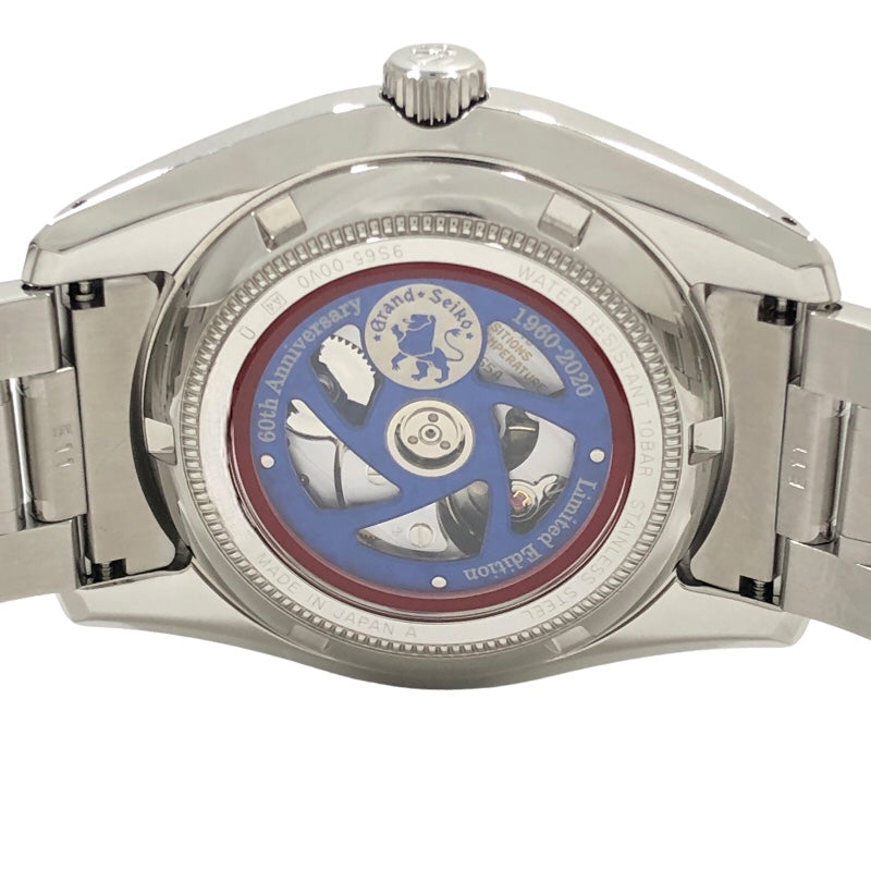 セイコー SEIKO Grand Seiko ヘリテージコレクション メカニカル 60周年記念モデル SBGR321 ネイビー文字盤 SS 自動巻き メンズ 腕時計