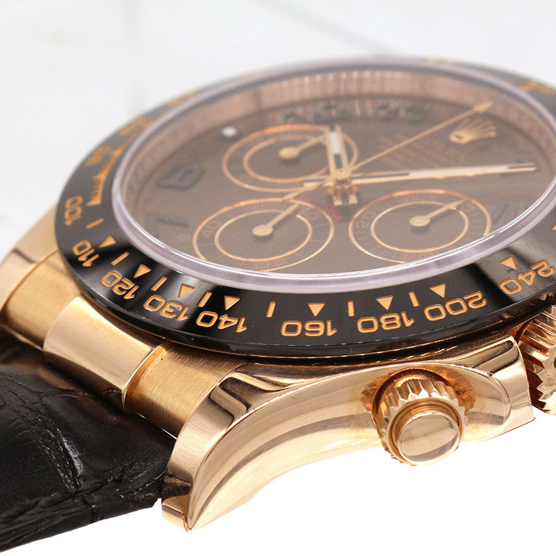 ロレックス ROLEX コスモグラフ デイトナ 116515LN K18PG/革ベルト 自動巻き メンズ 腕時計