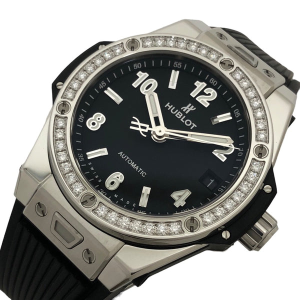 ウブロ HUBLOT ビッグバン ワンクリック スチールダイヤモンド 465.SX.1170.RX.1204 SS 自動巻き レディース 腕時計