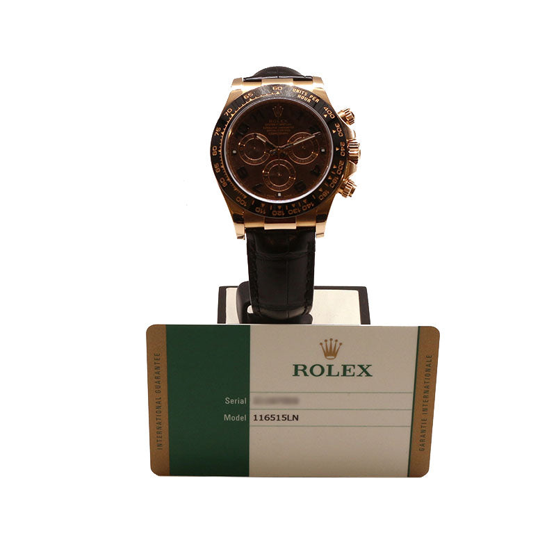 ロレックス ROLEX コスモグラフ デイトナ 116515LN K18PG/革ベルト 自動巻き メンズ 腕時計