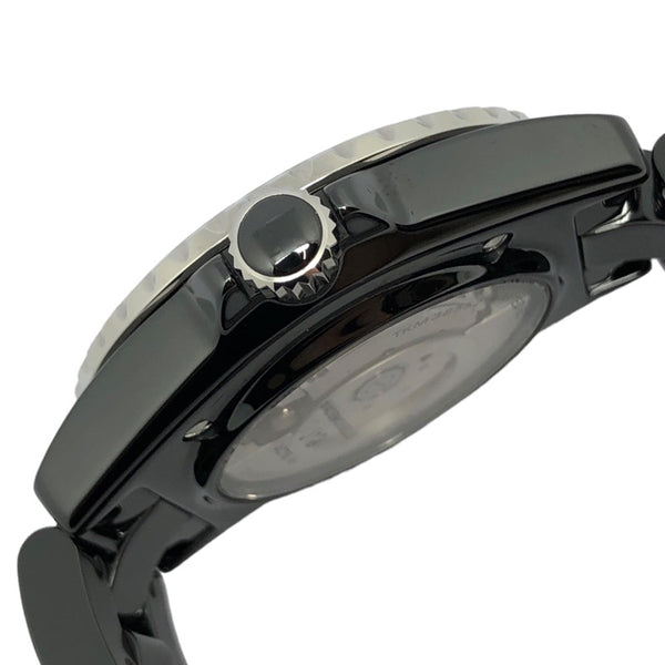 シャネル CHANEL マドモアゼル J12 ラパウザ H7609 ブラック セラミック 自動巻き メンズ 腕時計