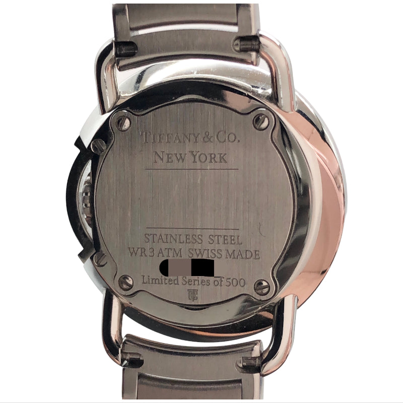 ティファニー TIFFANY＆CO ティファニーT 500本限定 68477409 ティファニーブルー ステンレススチール SS、ダイヤモンド×15 クオーツ レディース 腕時計