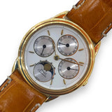 ピアジェ PIAGET グべナー トリプルカレンダー 15958 K18YG/革ベルト 自動巻き メンズ 腕時計
