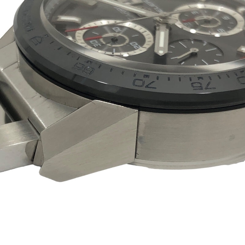 タグ・ホイヤー TAG HEUER カレラ キャリバーホイヤー01 クロノグラフ CAR201W グレー文字盤 SS 自動巻き メンズ 腕時計