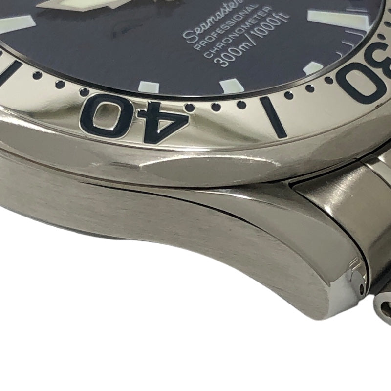 オメガ OMEGA シーマスター プロフェッショナル300 2255.80 ブルー文字盤 SS メンズ 腕時計