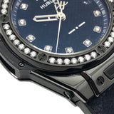 ウブロ HUBLOT ビッグバンワンクリックイタリアインディペンデントダークブルーベルベット 465.CS.277J.NR.1204.ITI17 チタン・セラミック 自動巻き レディース 腕時計