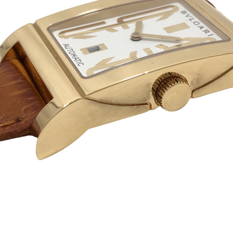 ブルガリ BVLGARI レッタンゴロ RT45G K18YG/革ベルト(社外品) 自動巻き ユニセックス 腕時計