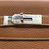 エルメス HERMES ケリー32 内縫い □D刻 ゴールド シルバー金具 トゴ レディース ハンドバッグ