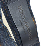 ドルチェ＆ガッバーナ Dolce & Gabbana ビジューデザイン　デニムパンツ G60LLZ インディゴ コットン メンズ デニムパンツ