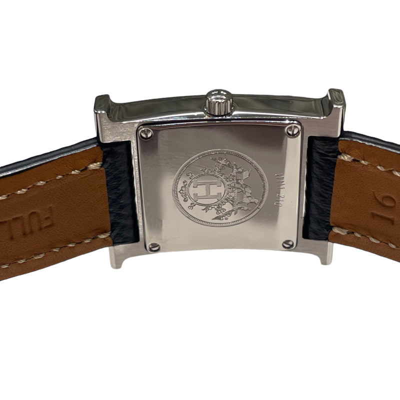 エルメス HERMES Hウォッチ HH1.210 SS/社外ベルト クオーツ メンズ 腕時計