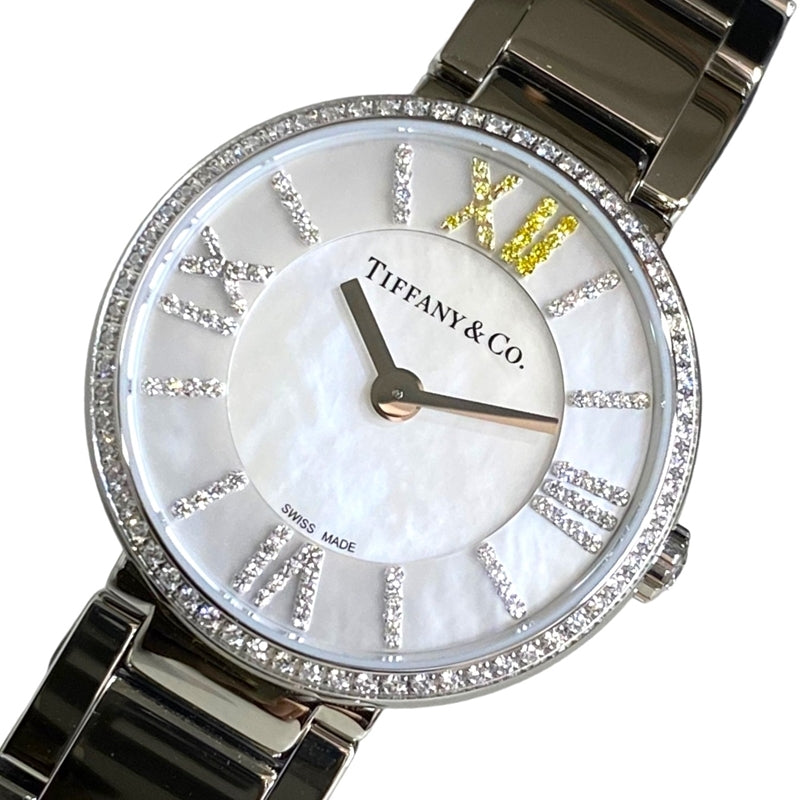ティファニー TIFFANY＆CO アトラス2ーハンド ホワイトシェル ホワイトシェル SS レディース 腕時計