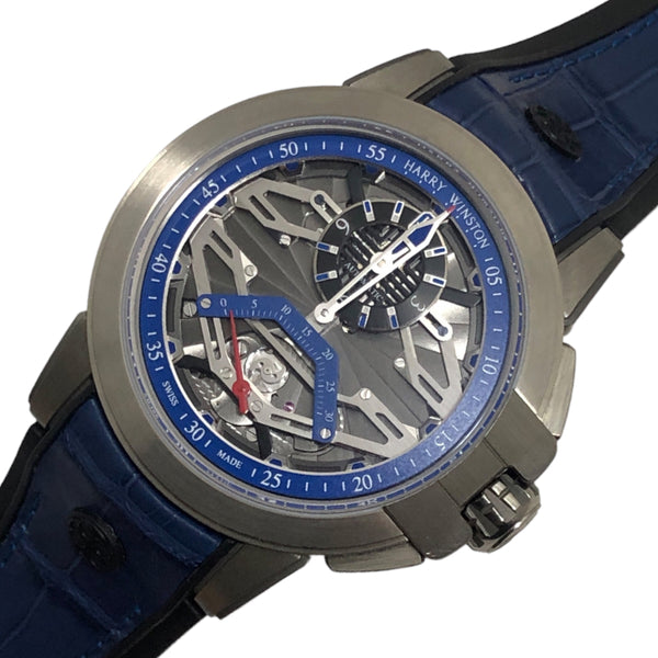 ハリーウィンストン HARRY WINSTON プロジェクトZ15 OCEASR42ZZ001 グレー文字盤 ザリウム メンズ 腕時計