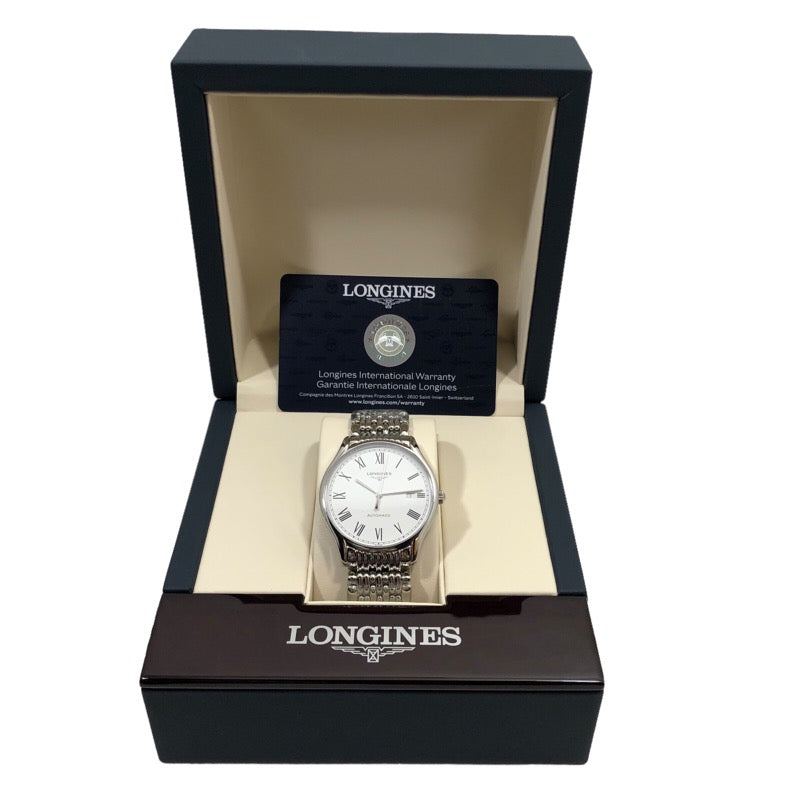 ロンジン LONGINES リール L4.960.4.11.6 ホワイト SS 自動巻き メンズ 腕時計