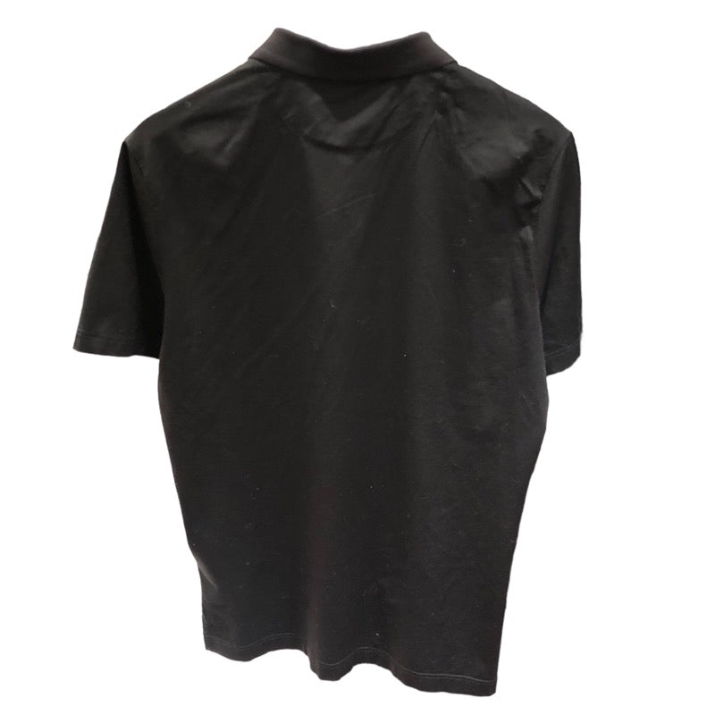 プラダ  ロゴプリントポロシャツ UJN651 コットン  ブラック ポロシャツ