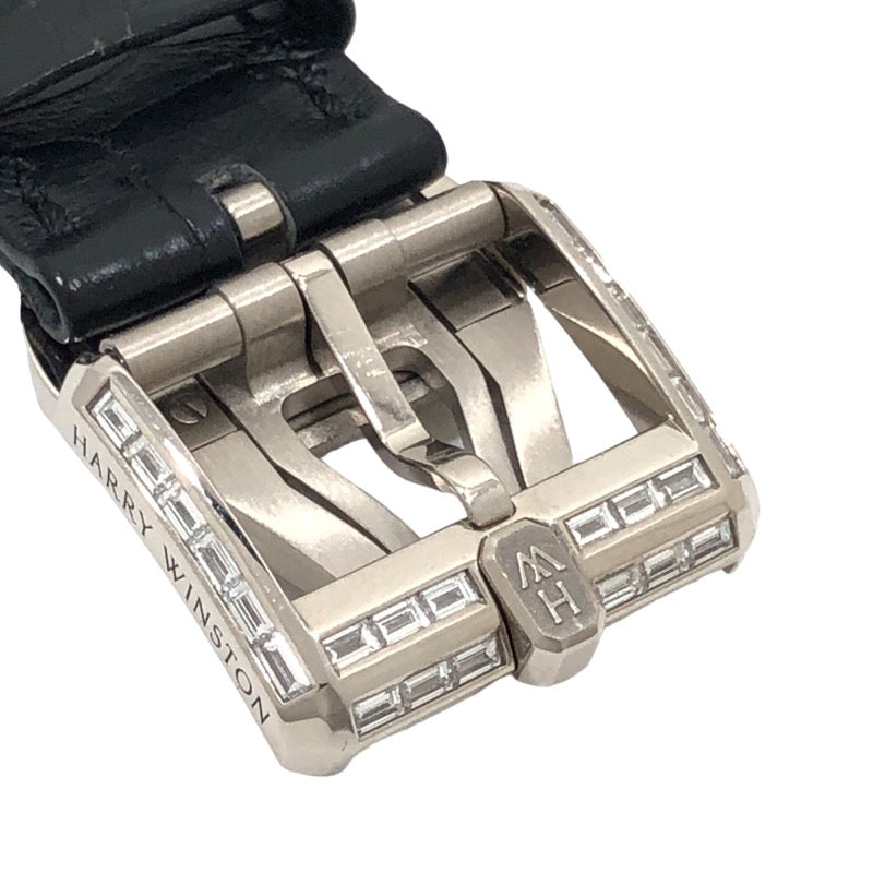 ハリーウィンストン HARRY WINSTON オーシャン レトログラード オートマティック OCEAHR42WW001 K18WG/革ベル |  中古ブランドリユースショップ OKURA(おお蔵)