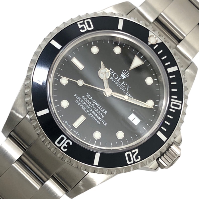 ロレックス ROLEX シードゥエラー K番 16600 ブラック文字盤 SS 自動巻き メンズ 腕時計