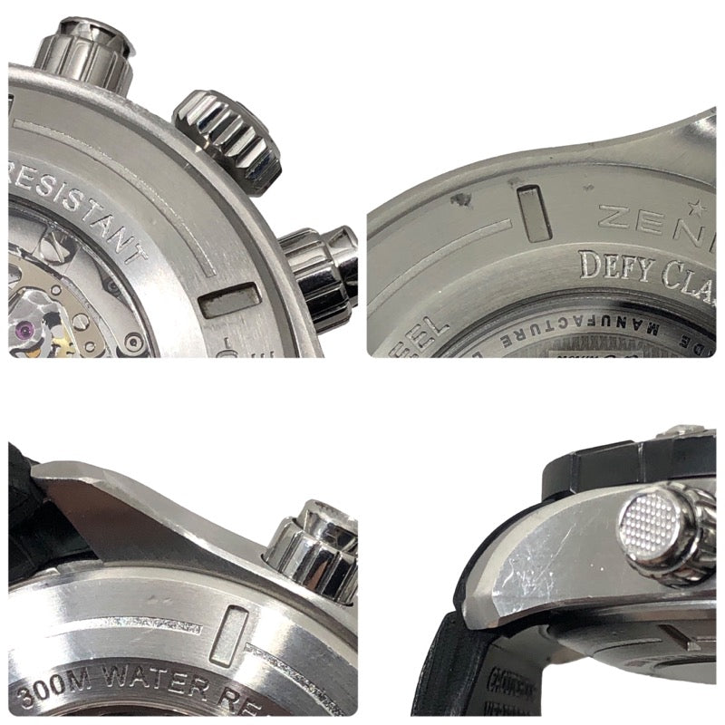 ゼニス ZENITH デファイ クラシック クロノエアロ エルプリメロ 03.0516.4000/21.R642 SS/ラバーベルト 自動巻き メンズ 腕時計