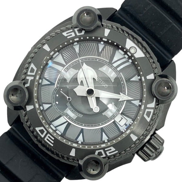 セイコー  ガランテ クラーケン SBLA109 SS(DLC加工)  腕時計メンズ
