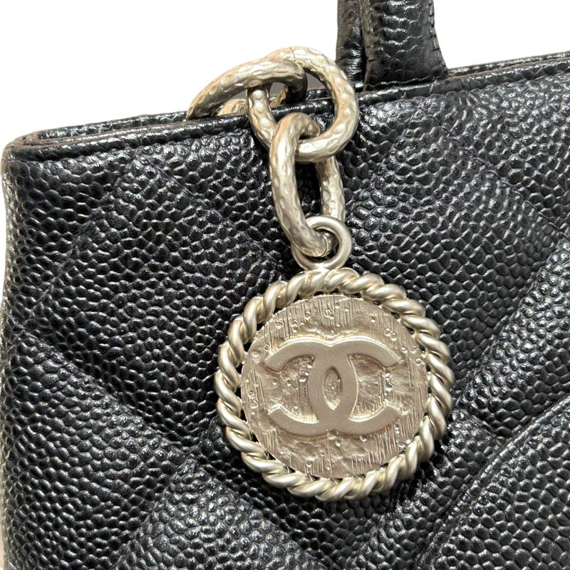 シャネル CHANEL 復刻トート A01804 ブラック キャビアスキン