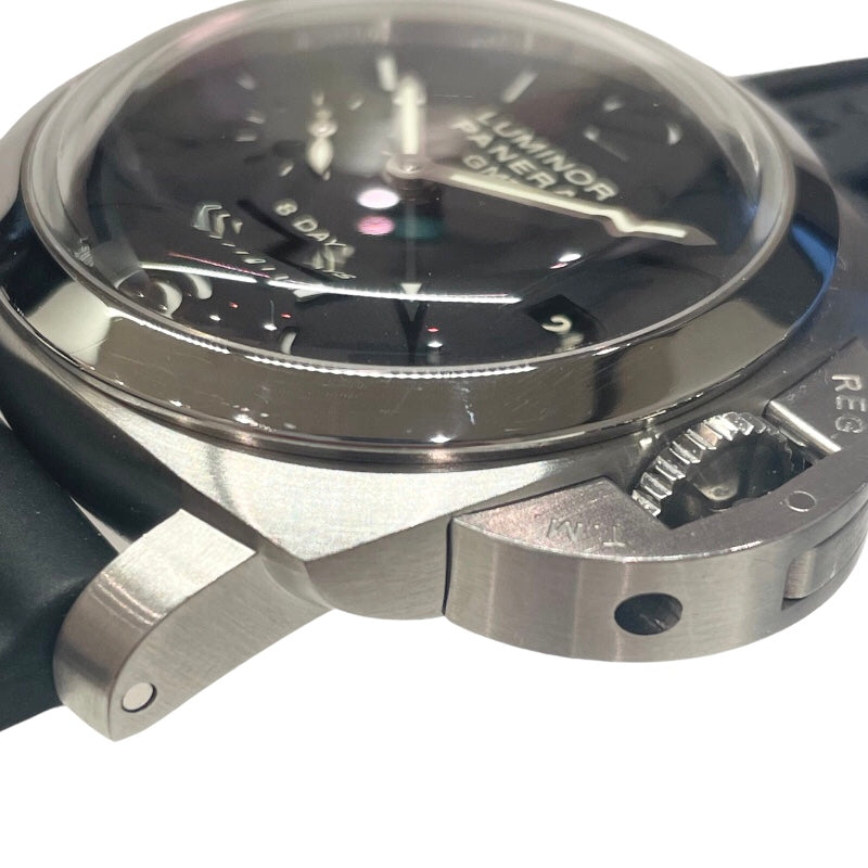 パネライ PANERAI ルミノール 1950 8デイズ GMT PAM00233 SS/純正ベルト 手巻き メンズ 腕時計