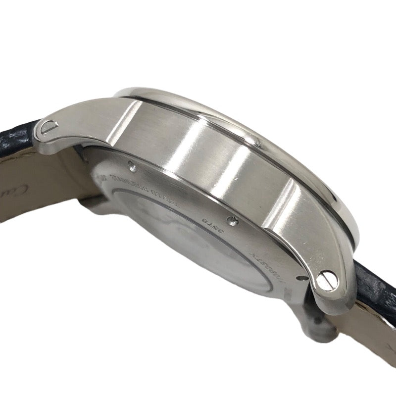 カルティエ Cartier カリブル ドゥ カルティエ クロノグラフ  W7100046  SS/革ベルト 自動巻き メンズ 腕時計