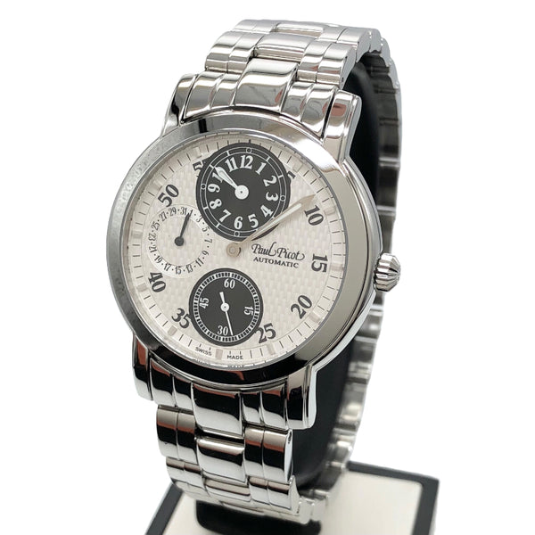 アザーブランド  Paul Picot　ファーシャー ラウンドレギュレター 4081  ホワイト 腕時計メンズ