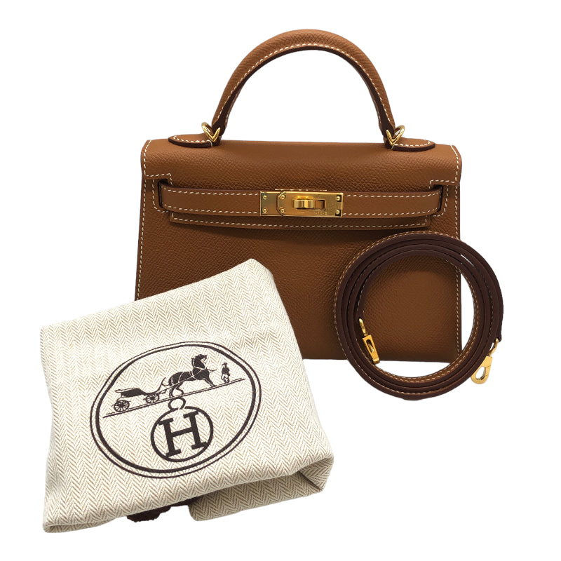 エルメス HERMES ミニケリー2 B刻 ゴールド ゴールド金具 エプソン 