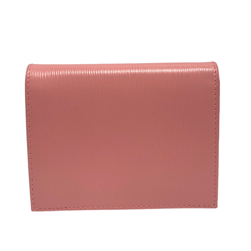 プラダ PRADA コンパクトウォレット 1MV204 ピンク  カーフ レディース 二つ折り財布