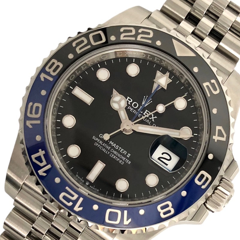 ロレックス ROLEX GMTマスター2 126710BLNR シルバー ステンレススチール メンズ 腕時計
