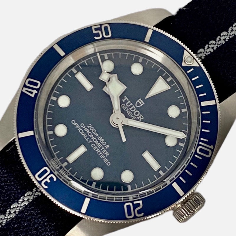 チューダー/チュードル TUDOR ブラックベイ フィフティエイト 79030B ネイビー ステンレススチール SS/ファブリック 自動巻き メンズ 腕時計