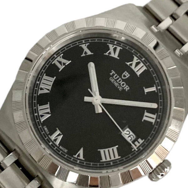 チューダー/チュードル TUDOR ロイヤル 28500 黒 ステンレススチール 自動巻き メンズ 腕時計