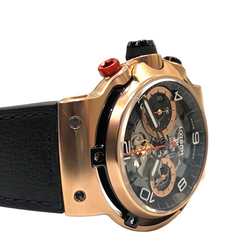 ウブロ HUBLOT クラシックフュージョン フェラーリGT 世界限定500本 526.OX.0124.VR スケルトン・ブラック 18Kキングゴールド メンズ 腕時計