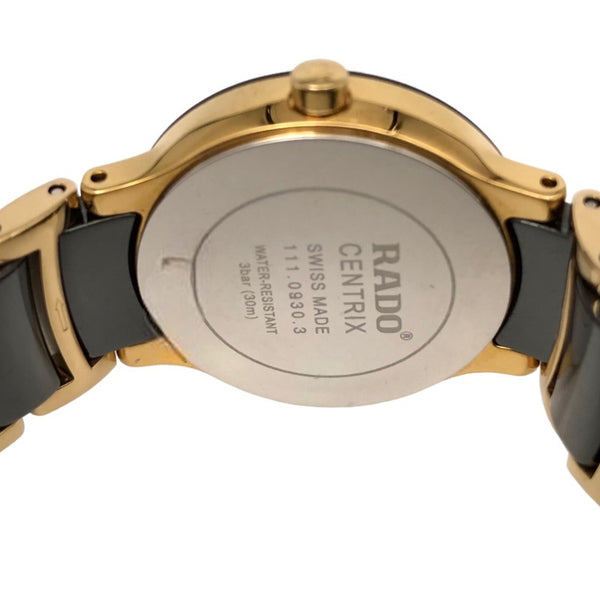 ラドー  セントリックス R30930152 セラミック/SS  ブラック×ゴールド 腕時計レディース
