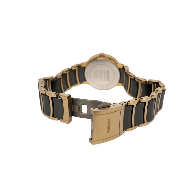 ラドー セントリックス R30930152 セラミック/SS ブラック×ゴールド 腕時計レディース