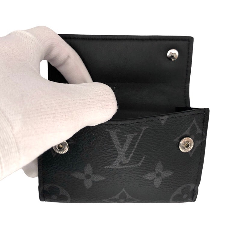 ルイ・ヴィトン ディスカバリー・コンパクトウォレット M67630 モノグラム・エクリプス 黒 三つ折り財布メンズ