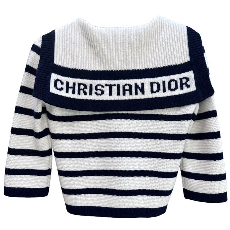 クリスチャン・ディオール Christian Dior マリンニットカーディガン